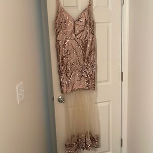 Rose gold dress
